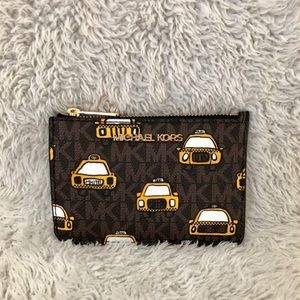 Michael Kors Taxi Print Small Coin Pouch ID Holder